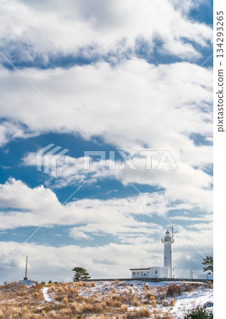 青森縣八戶市雪景種佐海岸 134293265