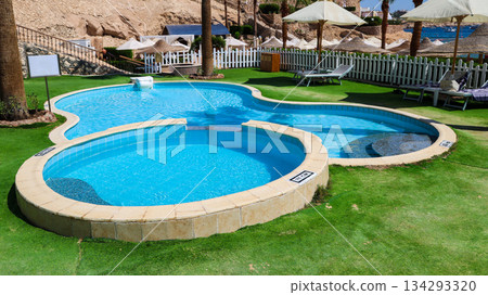 A small paid VIP pool on the hotel grounds 134293320