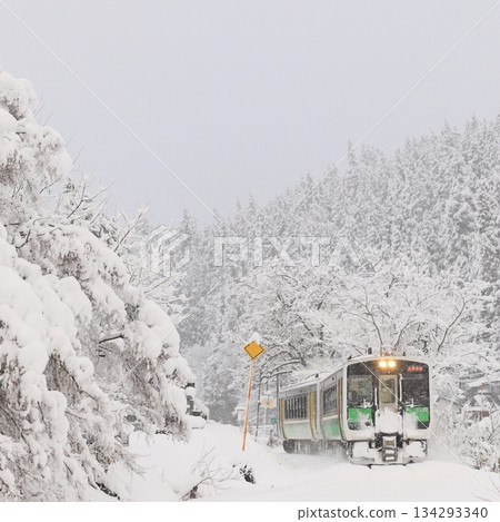 Snowy landscape Tadami line Snowy landscape Tadami line 134293340