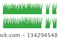 Grass Brush Texture Pattern Featuring Natural Green Blades And Organic Shapes. Ideal For Backgrounds, Nature Designs, Illustrations, Landscaping Concepts, Eco Projects, And Seamless Creative Visual 134294548