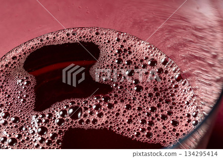 Red wine in glass. Red wine in glass. 134295414
