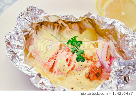 Easy Salmon in Foil Easy Salmon in Foil 134295487