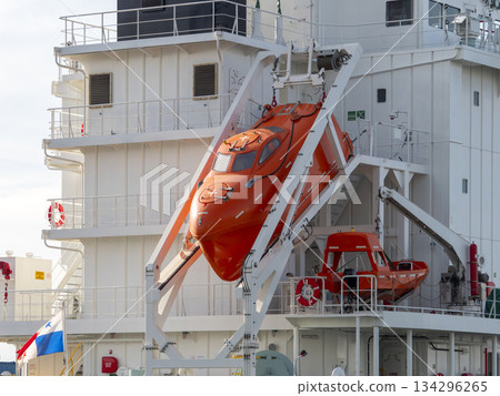 船上的自由落體式救生艇 134296265