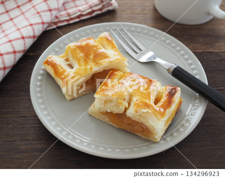 Apple pie on a plate Apple pie on a plate 134296923