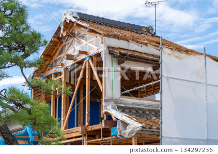 老木屋拆除現場 老木屋拆除現場 134297236