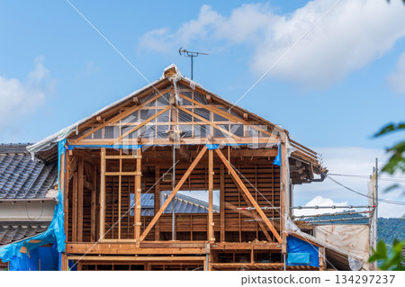 老木屋拆除現場 老木屋拆除現場 134297237