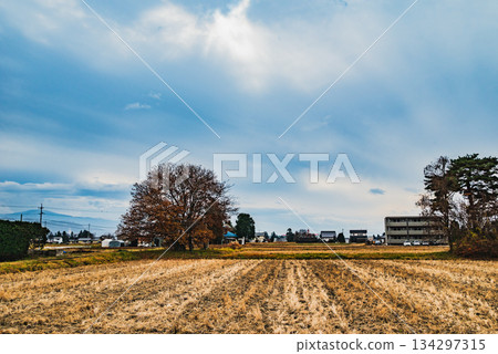 Azumino bathed in sunlight [Azumino City] 134297315