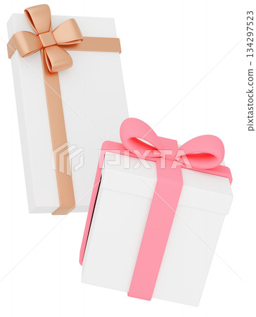 3D illustration_present_pink 134297523
