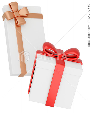 3D illustration_gift_red 3D illustration_gift_red 134297530
