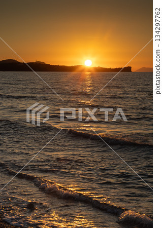 Sunset with Roda Cape, Acharavi, Greece Sunset with Roda Cape, Acharavi, Greece 134297762