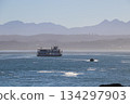 Knysna River Lagoon With Ferry & Small Powerboat 134297903