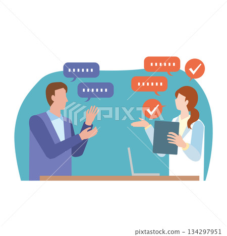 接受諮詢的男性 接受諮詢的男性 134297951