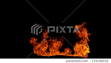 Fire blast isolated on black background. Detailed fire textures ideal for VFX, compositing, overlays, graphics, and cinematic effects. Fire blast isolated on black background. Detailed fire textures ideal for VFX, compositing, overlays, graphics, and cinematic effects. 134298916