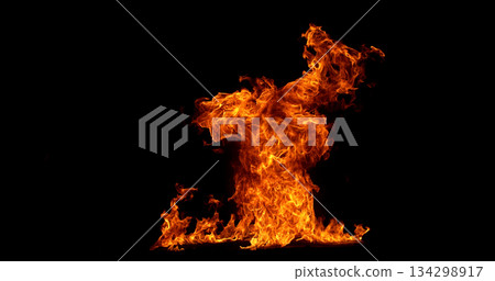 Fire blast isolated on black background. Detailed fire textures ideal for VFX, compositing, overlays, graphics, and cinematic effects. Fire blast isolated on black background. Detailed fire textures ideal for VFX, compositing, overlays, graphics, and cinematic effects. 134298917