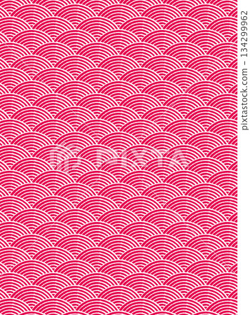 Salmon pink Seigaiha pattern Salmon pink Seigaiha pattern 134299962