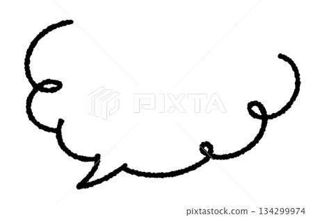 Hand-drawn style speech bubbles. Comic book style speech bubbles that look like they were drawn with a pen. Hand-drawn style speech bubbles. Comic book style speech bubbles that look like they were drawn with a pen. 134299974