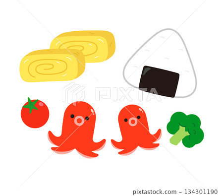 Lunch box contents set 134301190