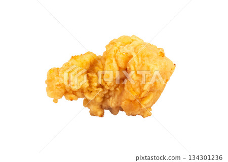 fry chicken pop isolated on white background fry chicken pop isolated on white background 134301236