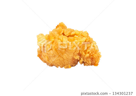 fry chicken pop isolated on white background fry chicken pop isolated on white background 134301237
