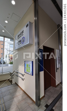Exit A5 of Kinshicho Station on the Tokyo Metro Hanzomon Line, directly connected to the building with an elevator 134301501