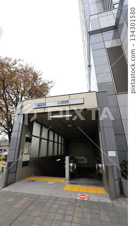 Escalators installed at Exit A3 of Kinshicho Station on the Tokyo Metro Hanzomon Line 134301580