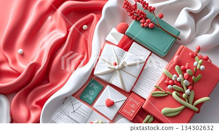 Clay style Christmas, presents, gifts, decorations, Christmas images, backgrounds Clay style Christmas, presents, gifts, decorations, Christmas images, backgrounds 134302632