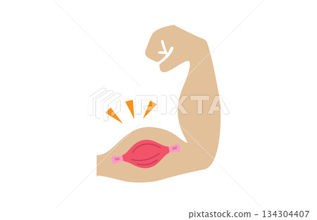 A fist pump that shows off his muscles 134304407