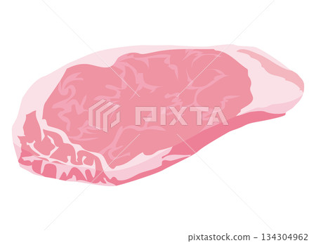 日式炸豬排所用豬肉插圖 日式炸豬排所用豬肉插圖 134304962