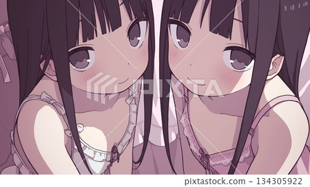 Twin girls 134305922