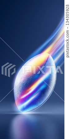 American football ball banner with dynamic colorful energetic light trails. American football wallpaper American football ball banner with dynamic colorful energetic light trails. American football wallpaper 134305928