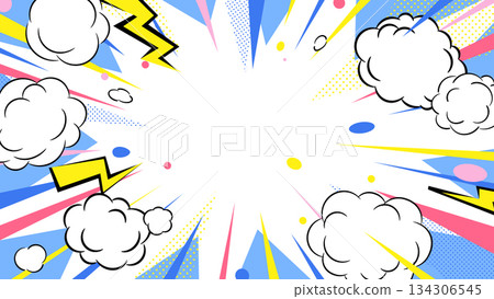 Pop art style American comic background Pop art style American comic background 134306545