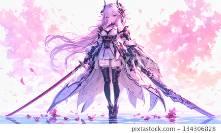 一幅女孩表達自己感受的插圖 134306828