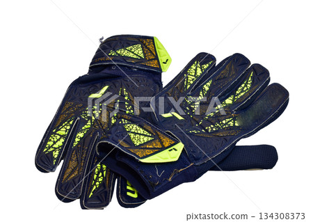 Football goalkeeper gloves. 134308373