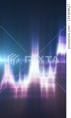 Soft abstract purple and blue light refractions forming vertical luminous streaks in a dreamy digital pattern Soft abstract purple and blue light refractions forming vertical luminous streaks in a dreamy digital pattern 134309627