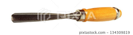 Woodworking Chisel isolated on white background Woodworking Chisel isolated on white background 134309819