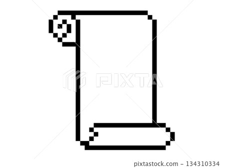 捲軸和羊皮紙像素藝術 134310334