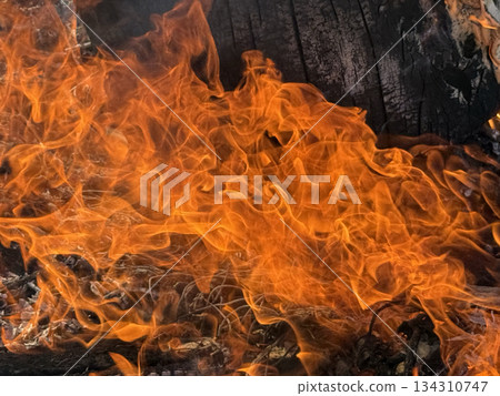 Burning flames, burning sliding doors, texture Burning flames, burning sliding doors, texture 134310747