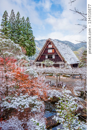 Snow-covered Gero Onsen Gassho Village (Gero City, Gifu Prefecture) Snow-covered Gero Onsen Gassho Village (Gero City, Gifu Prefecture) 134310877