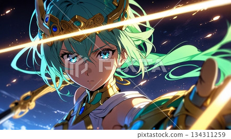 人工智慧生成的女戰士 134311259