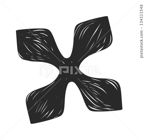 Music symbol hand drawn doodle Music symbol hand drawn doodle 134311548