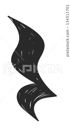 Hand drawn music sound symbol Hand drawn music sound symbol 134311701