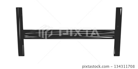 Fermata horizontal symbol music doodle 134311708