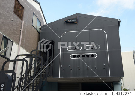 Street corner scenery sketch photo 134312274