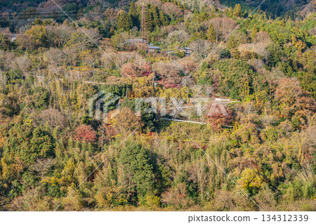 京都府笠置町笠置山村的冬天 京都府笠置町笠置山村的冬天 134312339
