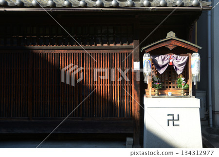 Street corner scenery sketch photo Street corner scenery sketch photo 134312977