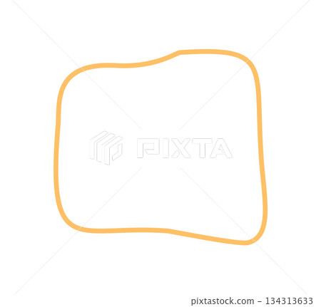 Hand drawn wavy frame with fluid and organic rectangle shape outline. Irregular blob element forms abstract icon background for text or label in handdrawn style, creative and minimal. Hand drawn wavy frame with fluid and organic rectangle shape outline. Irregular blob element forms abstract icon background for text or label in handdrawn style, creative and minimal. 134313633