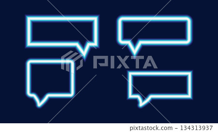 Vibrant neon frames glow against a sleek dark background. Perfect for web design ads poster and gaming graphics. Vector illustration. Vibrant neon frames glow against a sleek dark background. Perfect for web design ads poster and gaming graphics. Vector illustration. 134313937