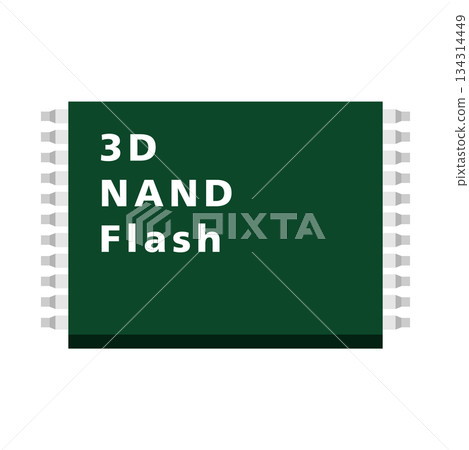 Basic structure of 3D NAND flash memory Basic structure of 3D NAND flash memory 134314449