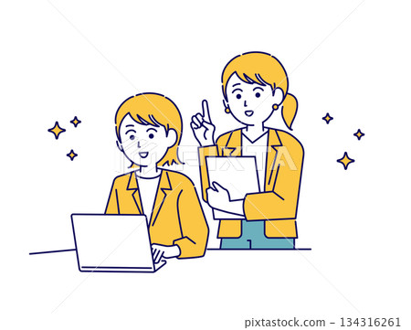 圖：一位年輕人教電腦使用 1 134316261