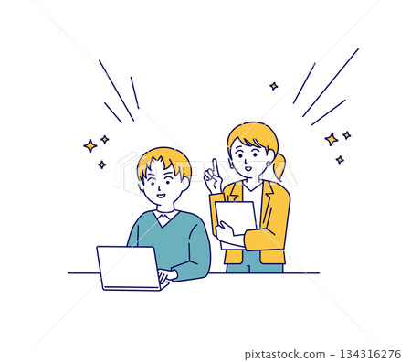 業務場景的圖像插圖 134316276